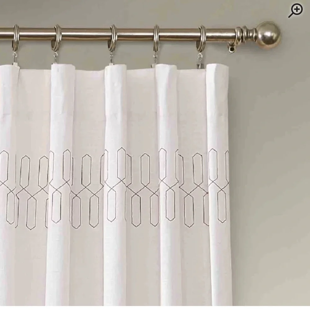 Set of 2 Mercer41 Cianah 100% Cotton Ombre Semi-Sheer Rod Pocket Curtain Panels